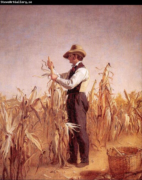 William Sidney Mount Long Island Farmer Husking Corn